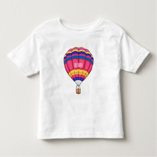 Camiseta Ilustração de desenho animado com balão de ar quen