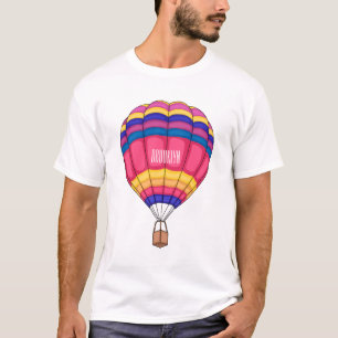 Camiseta Ilustração de desenho animado com balão de ar quen