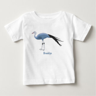 Camiseta Ilustração de desenho animado com guindaste azul