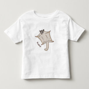 Camiseta Ilustração de desenho animado com planador de açúc