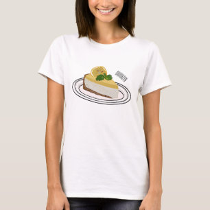 Camiseta Ilustração de desenho animado com queijo limão