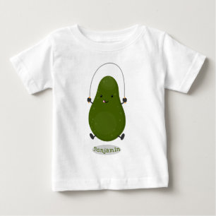 Camiseta Ilustração de desenho animado da corda de salto 