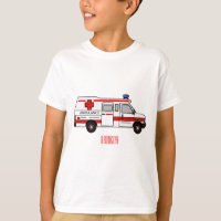 Ilustração de desenho animado de Ambulância