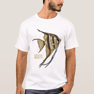 Camiseta Ilustração de desenho animado de Angelfish
