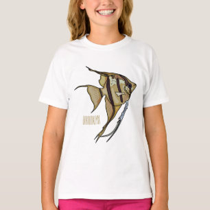 Camiseta Ilustração de desenho animado de Angelfish