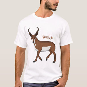 Camiseta Ilustração de desenho animado de antílope de Prong