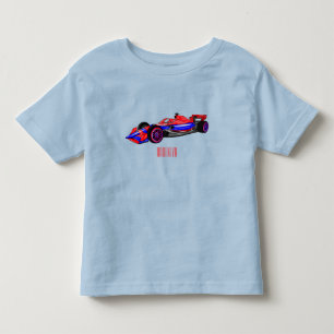 Camiseta Ilustração de desenho animado de automóveis de cor