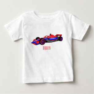 Camiseta Ilustração de desenho animado de automóveis de cor