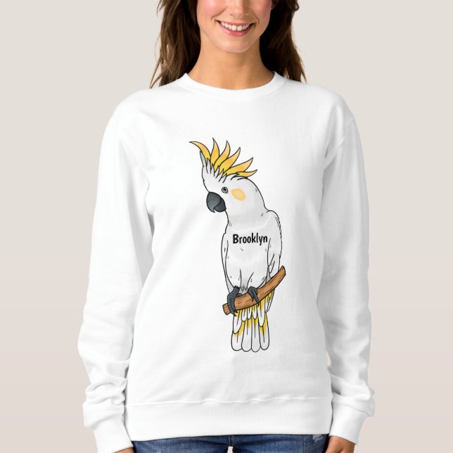 Camiseta Ilustração de desenho animado de ave-coquetel com  (Frente)