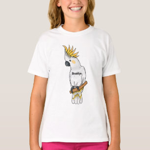 Camiseta Ilustração de desenho animado de ave-coquetel com