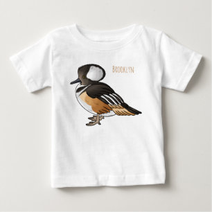 Camiseta Ilustração de desenho animado de ave mergulhão-de-