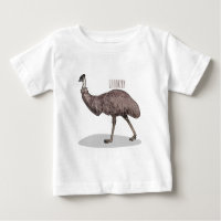 Ilustração de desenho animado de aves da Emu