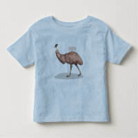 Ilustração de desenho animado de aves da Emu