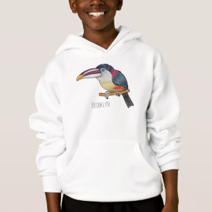 Camiseta Ilustração de desenho animado de aves do caracari