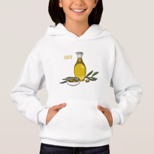 Camiseta Ilustração de desenho animado de azeite