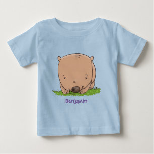 Camiseta Ilustração de desenho animado de babás bonitinh