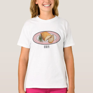 Camiseta Ilustração de desenho animado de barriga de porco 