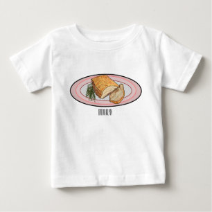 Camiseta Ilustração de desenho animado de barriga de porco 