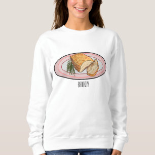 Camiseta Ilustração de desenho animado de barriga de porco