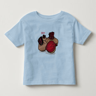 Camiseta Ilustração de desenho animado de beterraba
