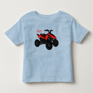 Camiseta Ilustração de desenho animado de bicicleta atv