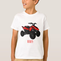Ilustração de desenho animado de bicicleta atv