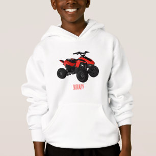 Camiseta Ilustração de desenho animado de bicicleta atv