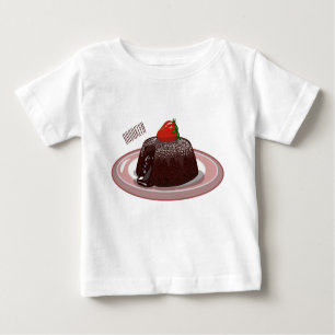 Camiseta Ilustração de desenho animado de bolo de lava de c