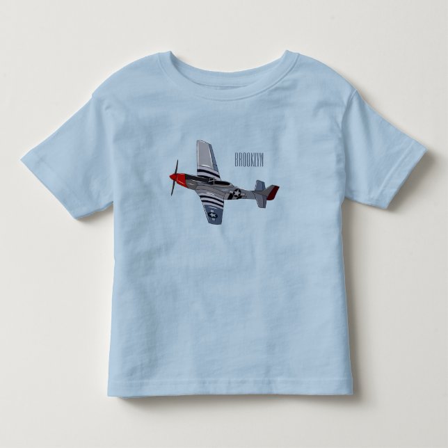 Camiseta Ilustração de desenho animado de bombardeiro (Frente)