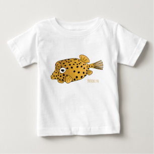 Camiseta Ilustração de desenho animado de boxeador amarelo