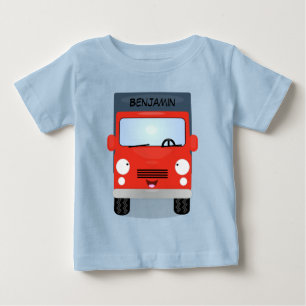 Camiseta Ilustração de desenho animado de caminhão do Ka