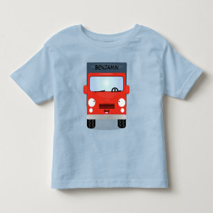 Camiseta Ilustração de desenho animado de caminhão do Ka