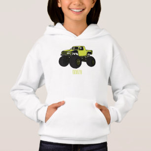 Camiseta Ilustração de desenho animado de caminhão monstro