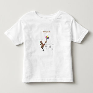 Camiseta Ilustração de desenho animado de canguru humor aus