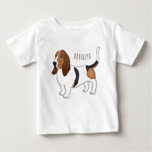 Camiseta Ilustração de desenho animado de cão de cão de cão
