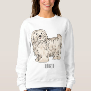 Camiseta Ilustração de desenho animado de cão Havanês