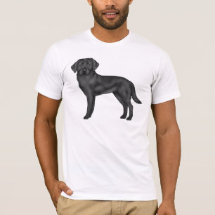 Camiseta Ilustração de desenho animado de cão Labrador Retr