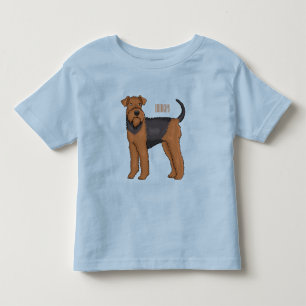 Camiseta ilustração de desenho animado de cão terrier Aired