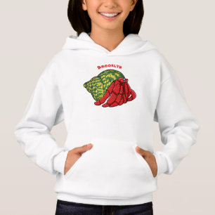 Camiseta Ilustração de desenho animado de caranguejo-ermitã