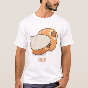 Camiseta Ilustração de desenho animado de cebola