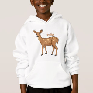 Camiseta Ilustração de desenho animado de cervo pintado