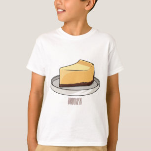 Camiseta Ilustração de desenho animado de Cheesecake