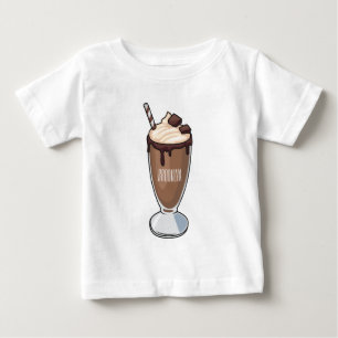 Camiseta Ilustração de desenho animado de Chocolate Milksha