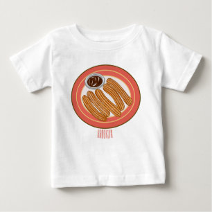 Camiseta Ilustração de desenho animado de Churro