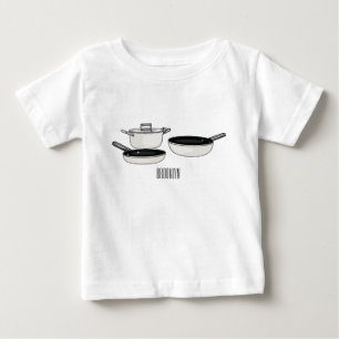 Camiseta Ilustração de desenho animado de conjuntos de pane