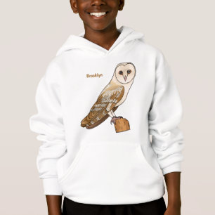 Camiseta Ilustração de desenho animado de coruja de celeiro