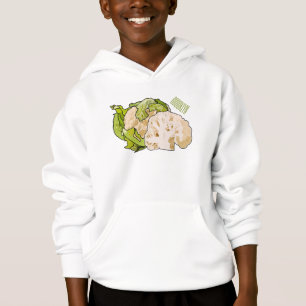 Camiseta Ilustração de desenho animado de couve-flor