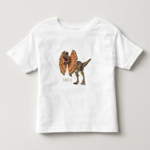 Camiseta Ilustração de desenho animado de Dilophosaurus
