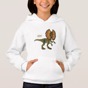 Camiseta Ilustração de desenho animado de Dilophosaurus