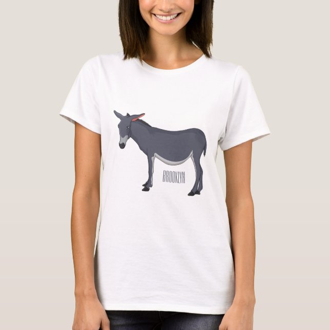 Camiseta Ilustração de desenho animado de Donkey (Frente)